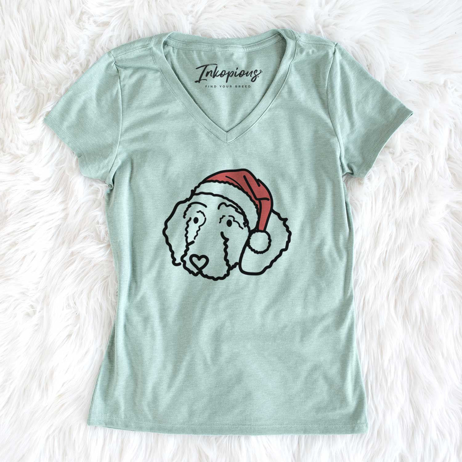 Jolly Goldendoodle - Hanna - Women's V-neck Shirt