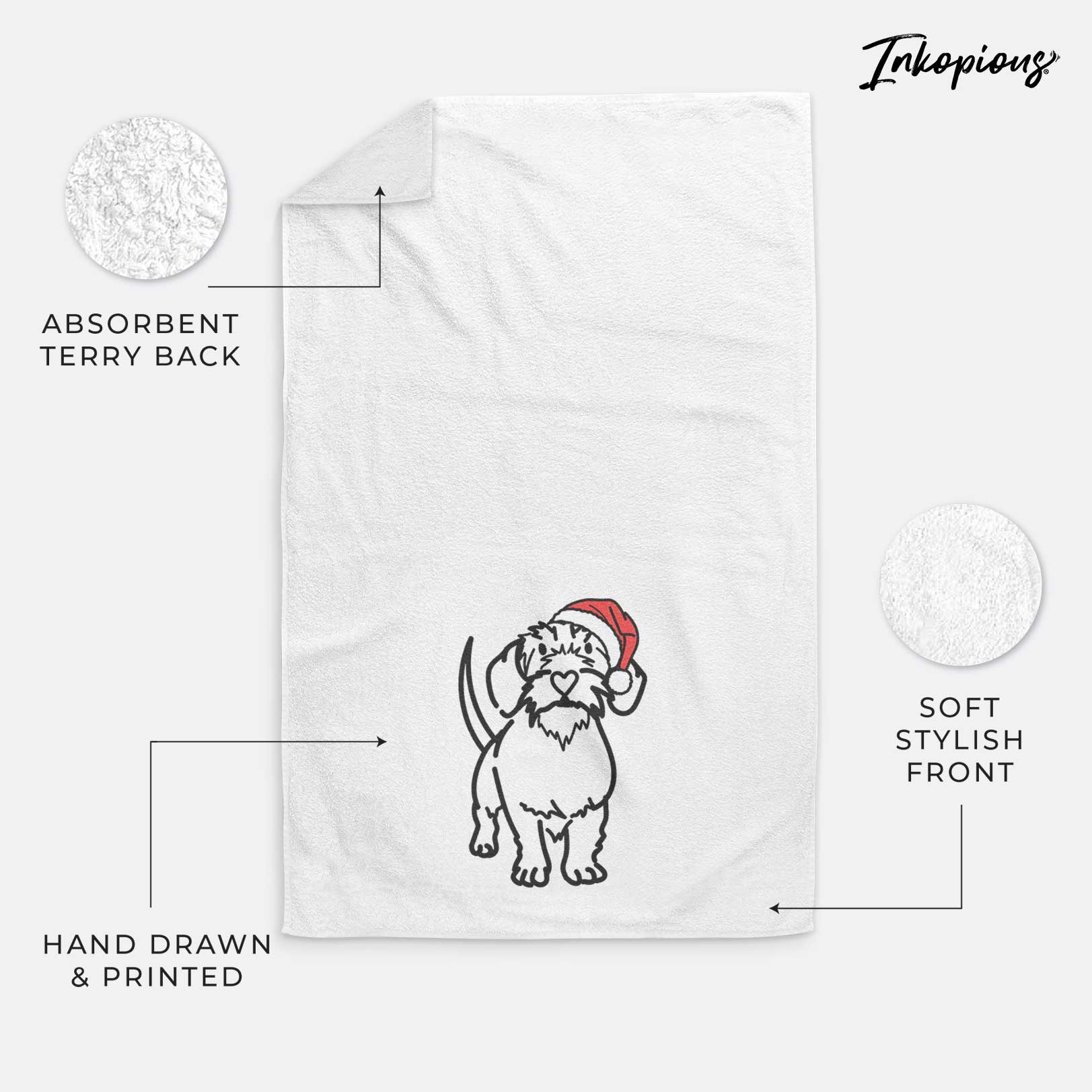 Jolly Wire Dachshund - Henry - Decorative Hand Towel