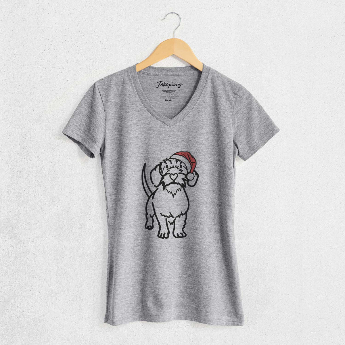 Jolly Wire Dachshund - Henry - Women's V-neck Shirt