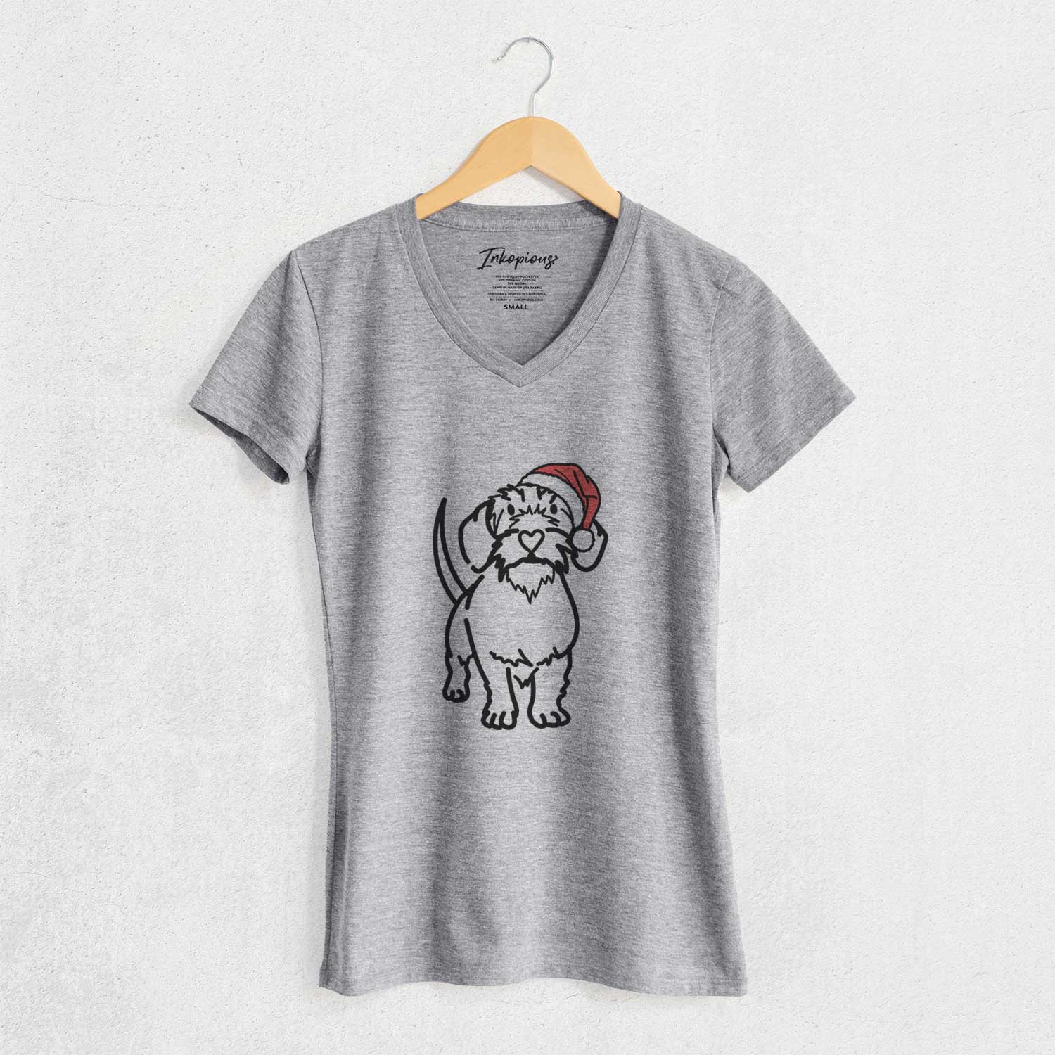 Jolly Wire Dachshund - Henry - Women's V-neck Shirt
