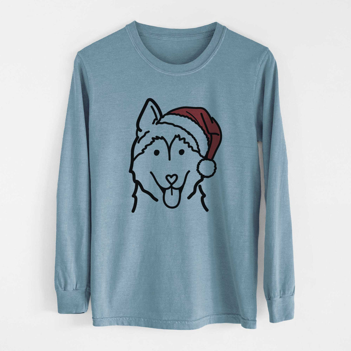 Jolly Siberian Husky - Heavyweight 100% Cotton Long Sleeve
