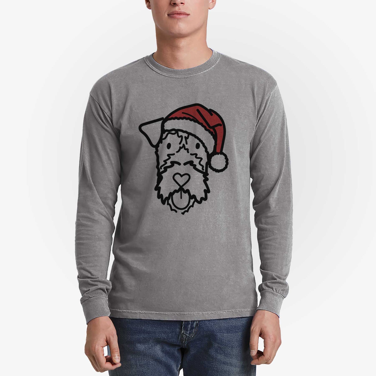 Jolly Irish Terrier - Heavyweight 100% Cotton Long Sleeve