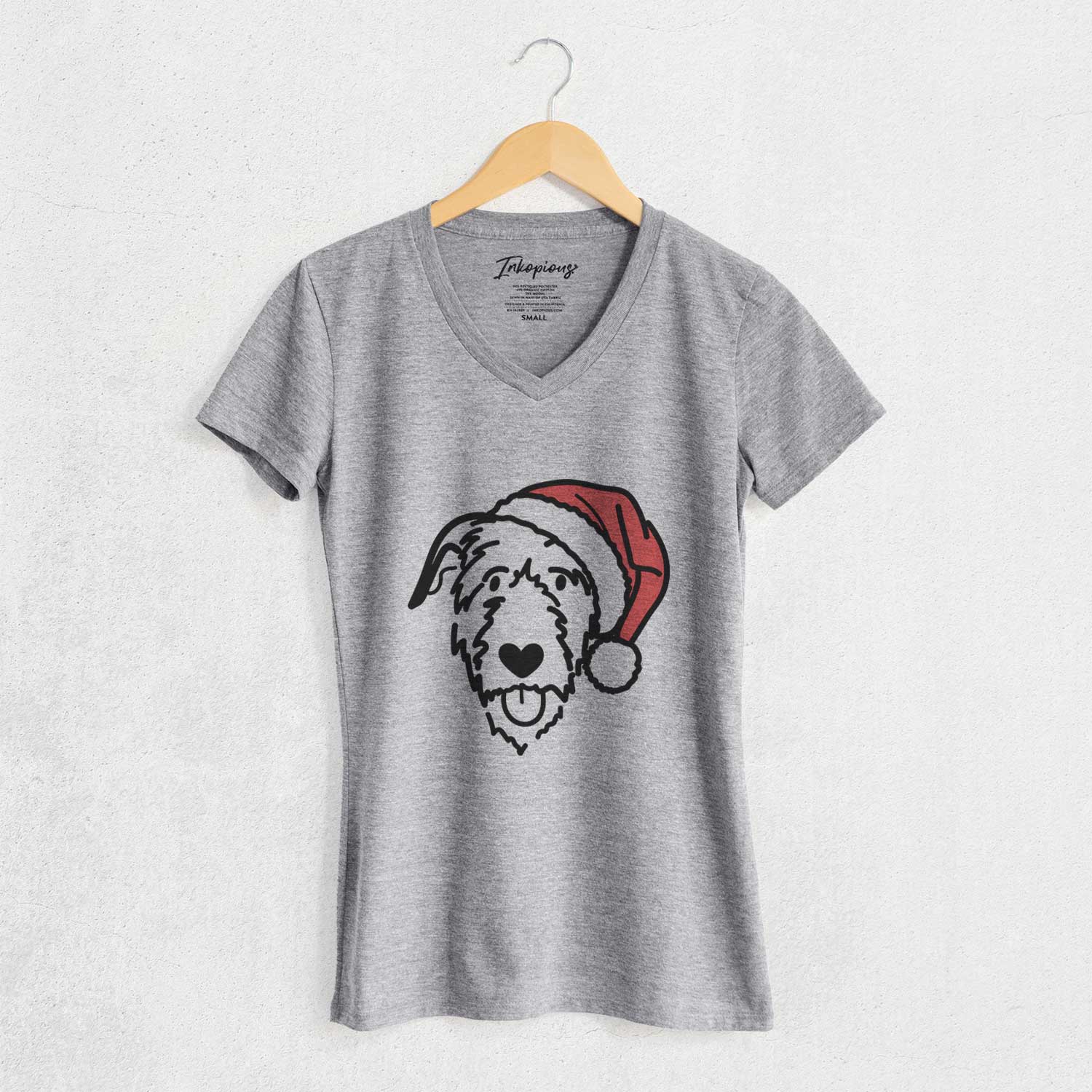 Jolly Irish Wolfhound - Women's V-neck Shirt