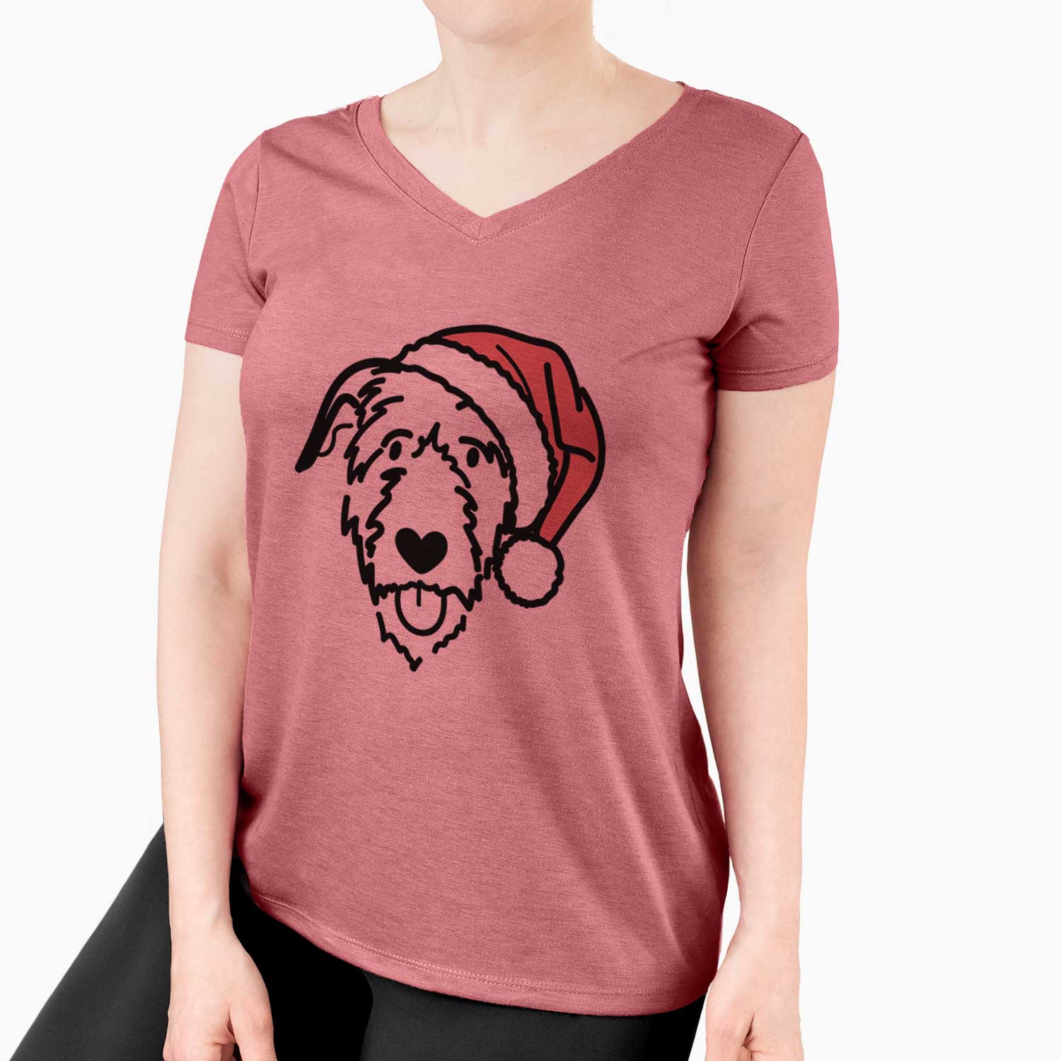 Jolly Irish Wolfhound - Women's V-neck Shirt