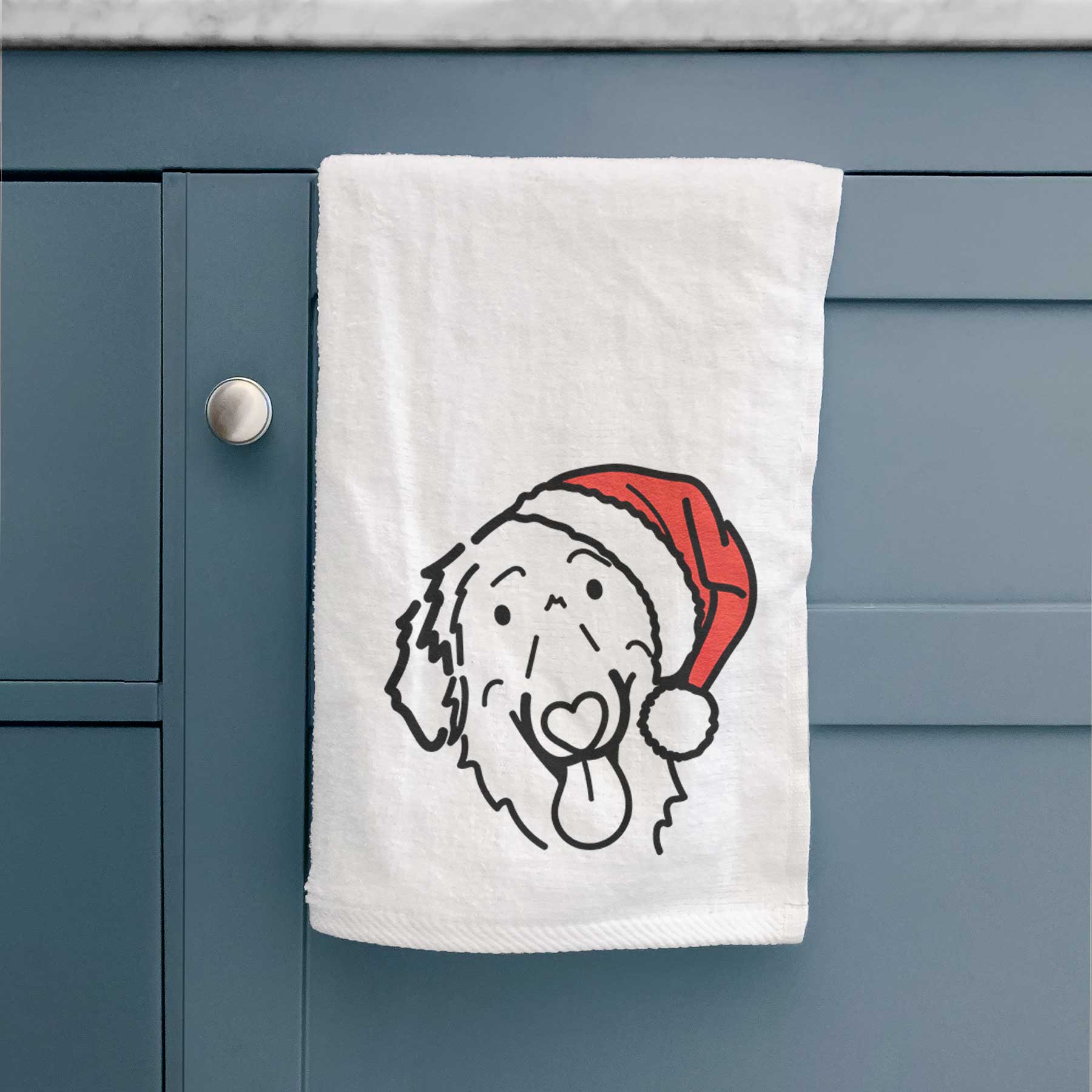 Jolly Flat-Coated Retriever - Jack - Decorative Hand Towel