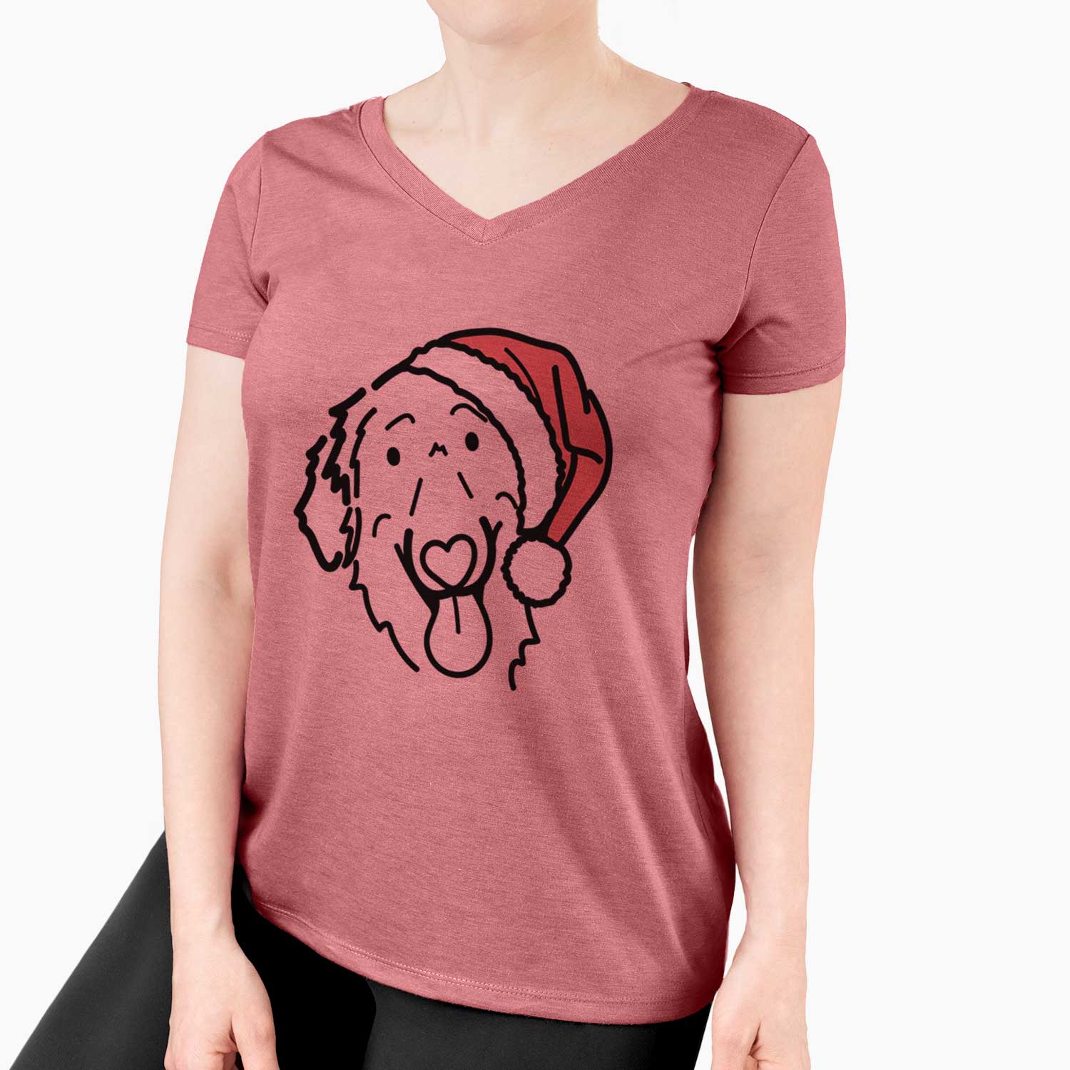 Jolly Flat-Coated Retriever - Jack - Women's V-neck Shirt