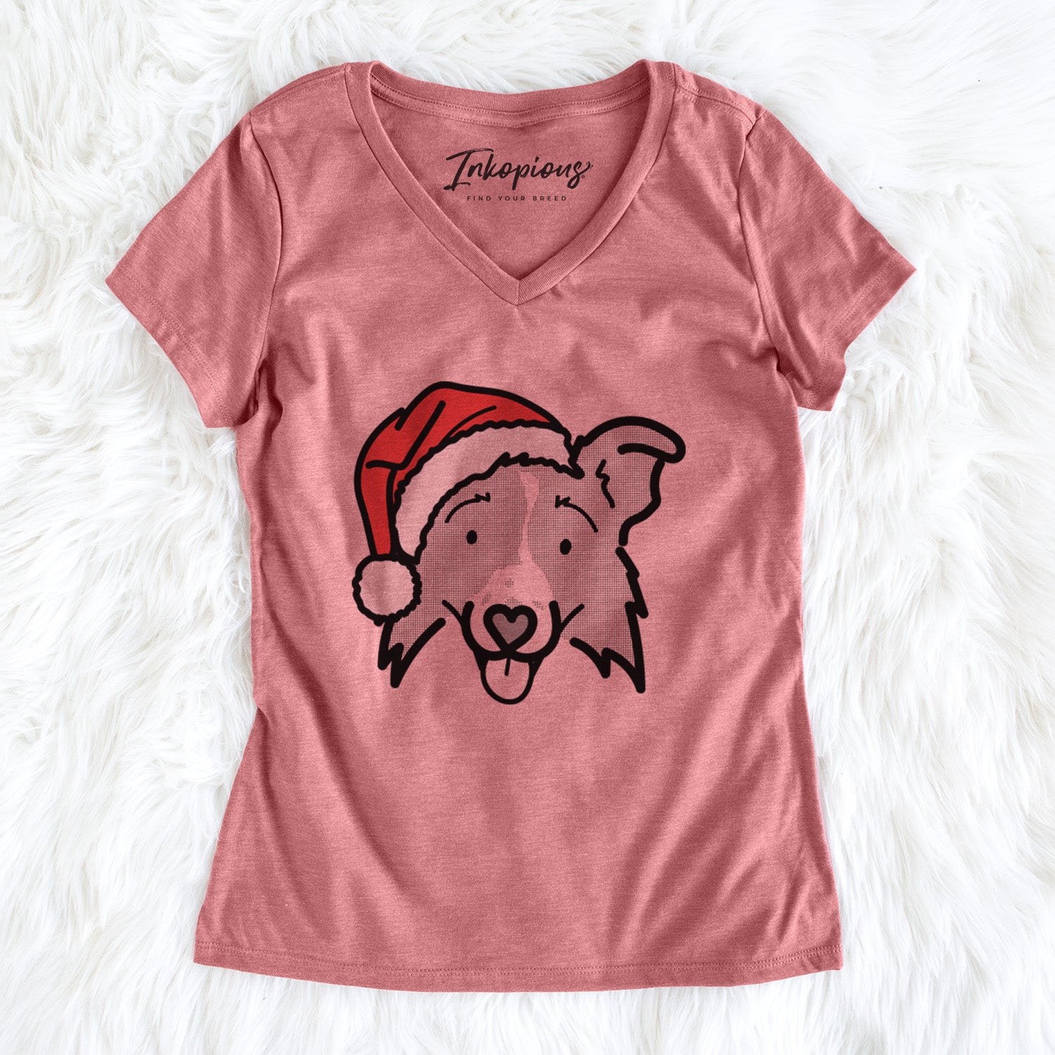 Jolly Border Collie 2.0 - Jam - Women's Perfect V-neck Shirt