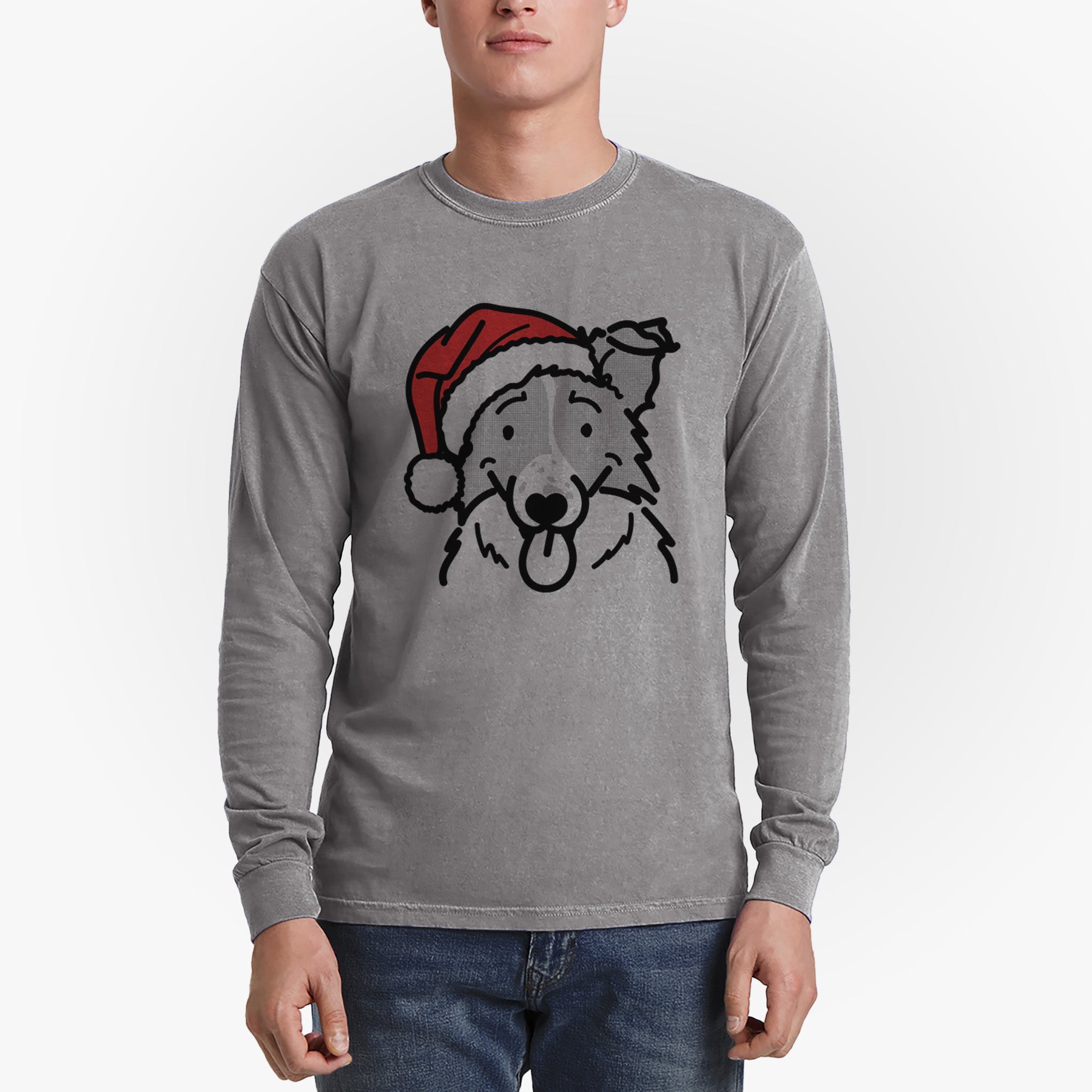 Jolly Border Collie - Jam - Heavyweight 100% Cotton Long Sleeve