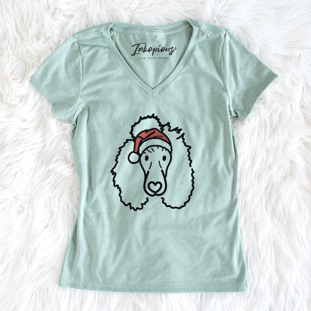 Jolly Standard Poodle - Jemma - Women&#39;s V-neck Shirt