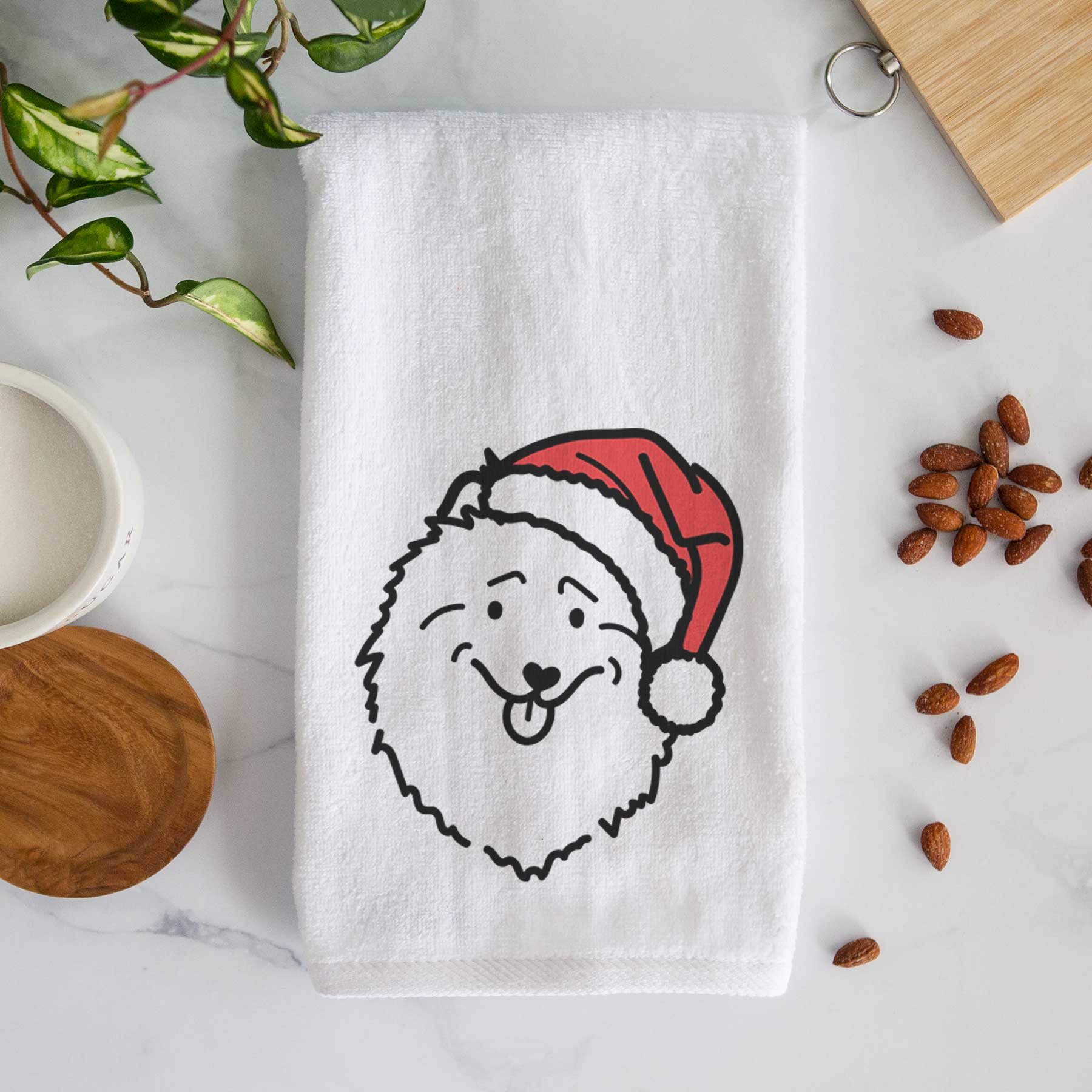 Jolly Keeshond - Decorative Hand Towel