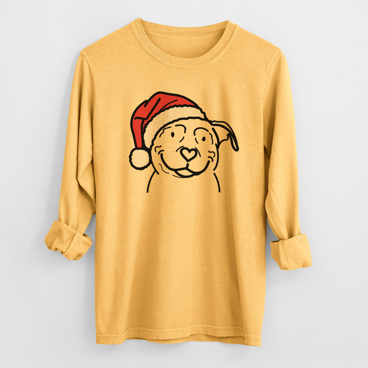 Jolly American Pitbull Terrier - Lady - Heavyweight 100% Cotton Long Sleeve