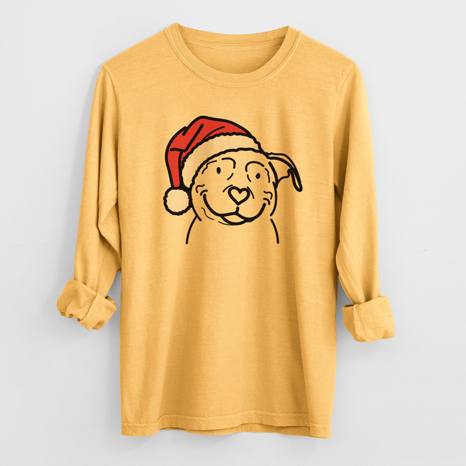 Jolly American Pitbull Terrier - Lady - Heavyweight 100% Cotton Long Sleeve