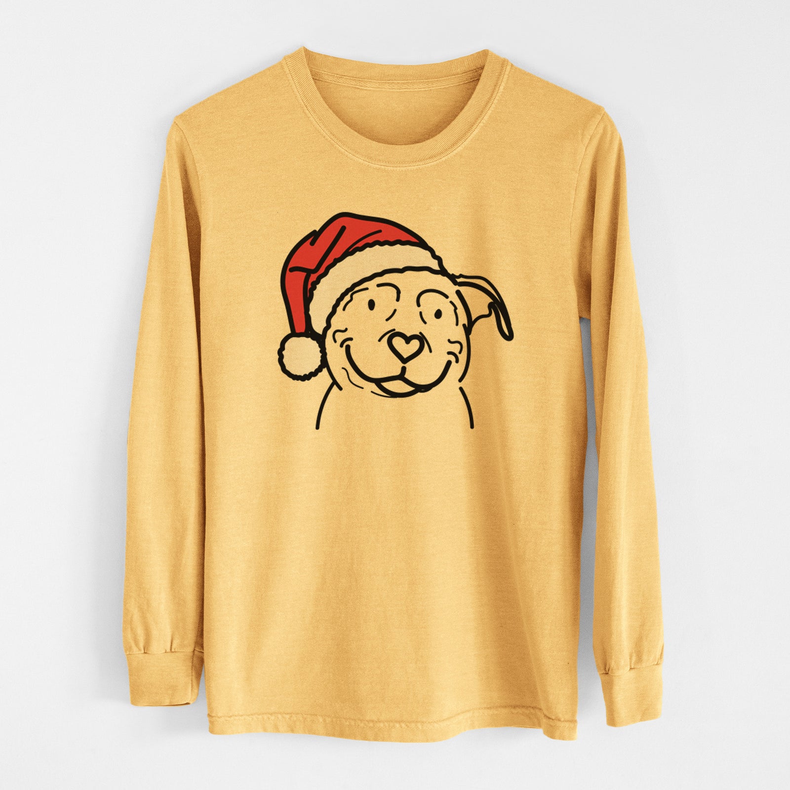 Jolly American Pitbull Terrier - Lady - Heavyweight 100% Cotton Long Sleeve