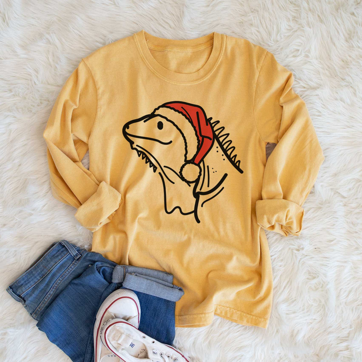 Jolly Iguana - Louie - Heavyweight 100% Cotton Long Sleeve