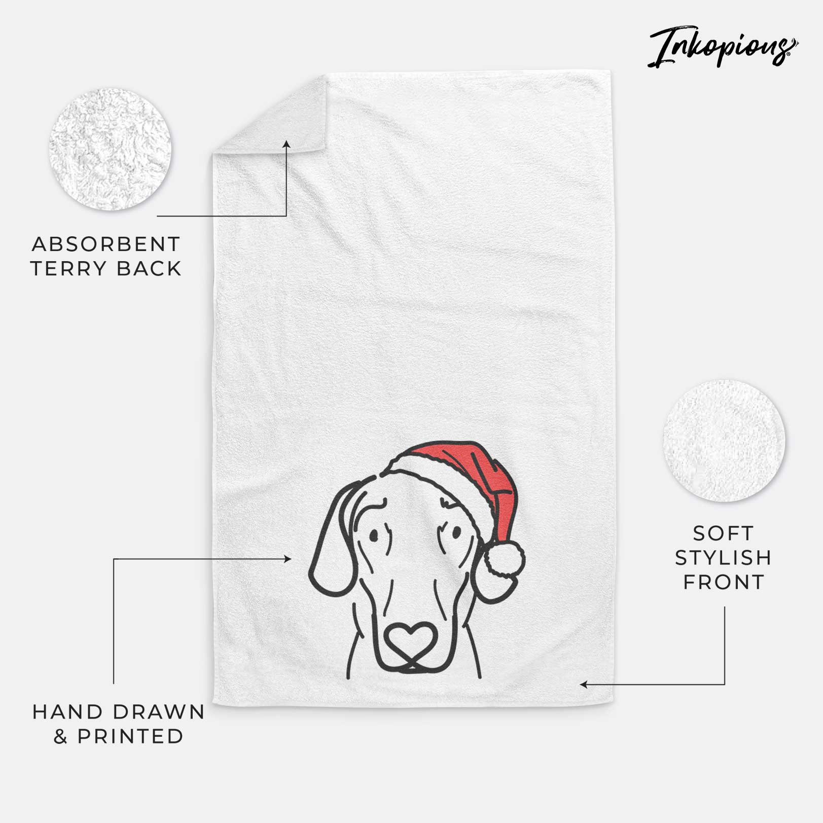 Jolly Great Dane - Lucy - Decorative Hand Towel