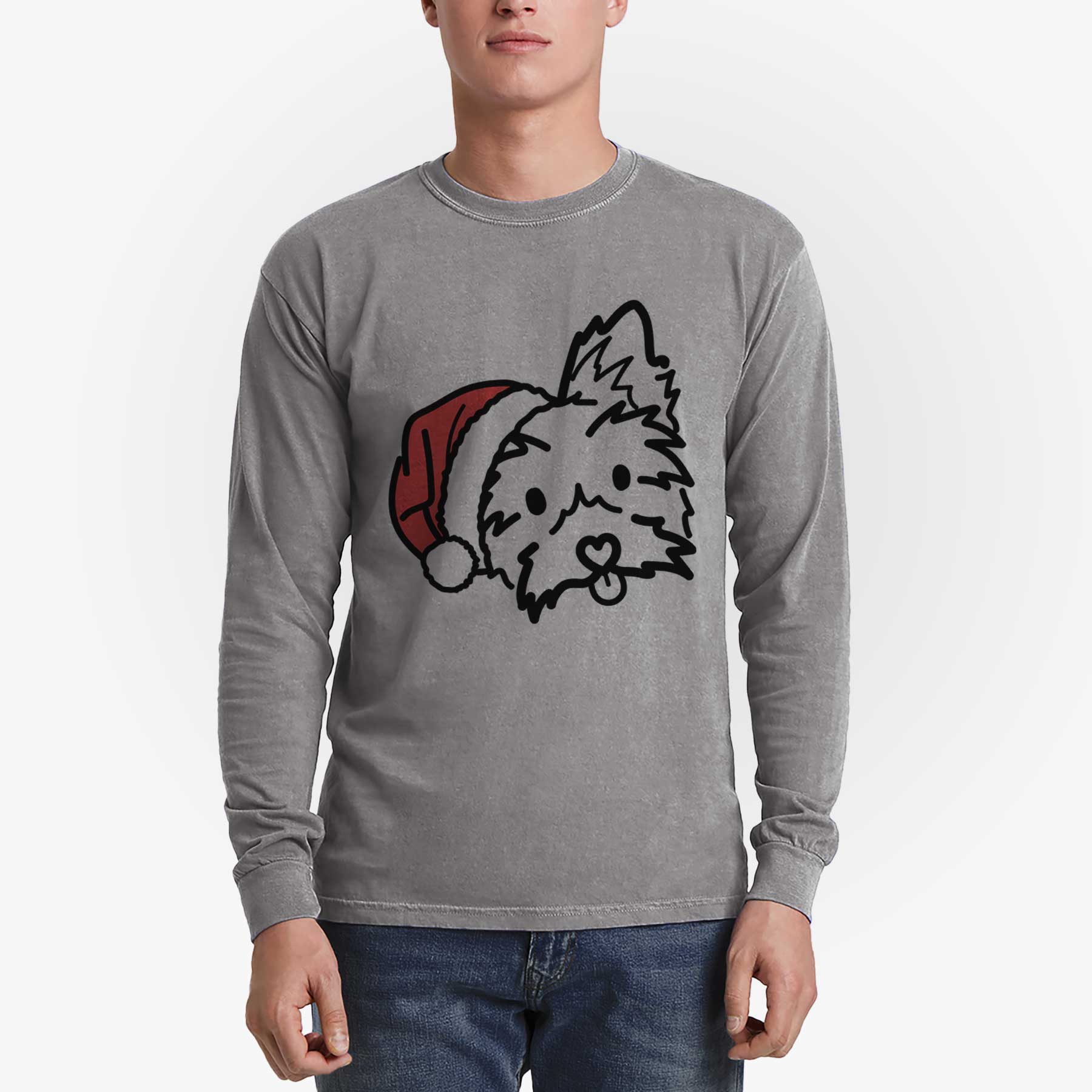 Jolly Yorkshire Terrier - Luna - Heavyweight 100% Cotton Long Sleeve
