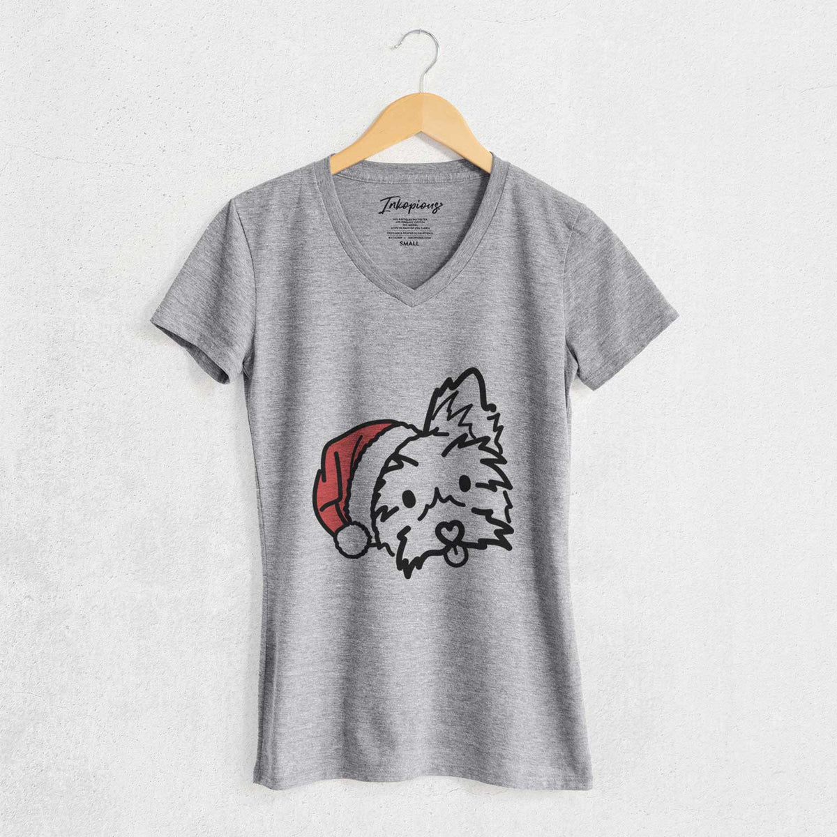 Jolly Yorkshire Terrier - Luna - Women's V-neck Shirt