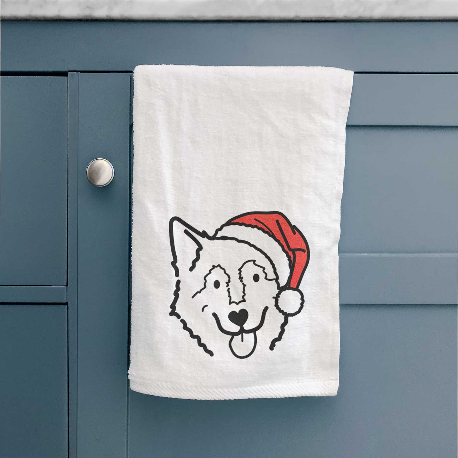 Jolly Alaskan Malamute - Max - Decorative Hand Towel