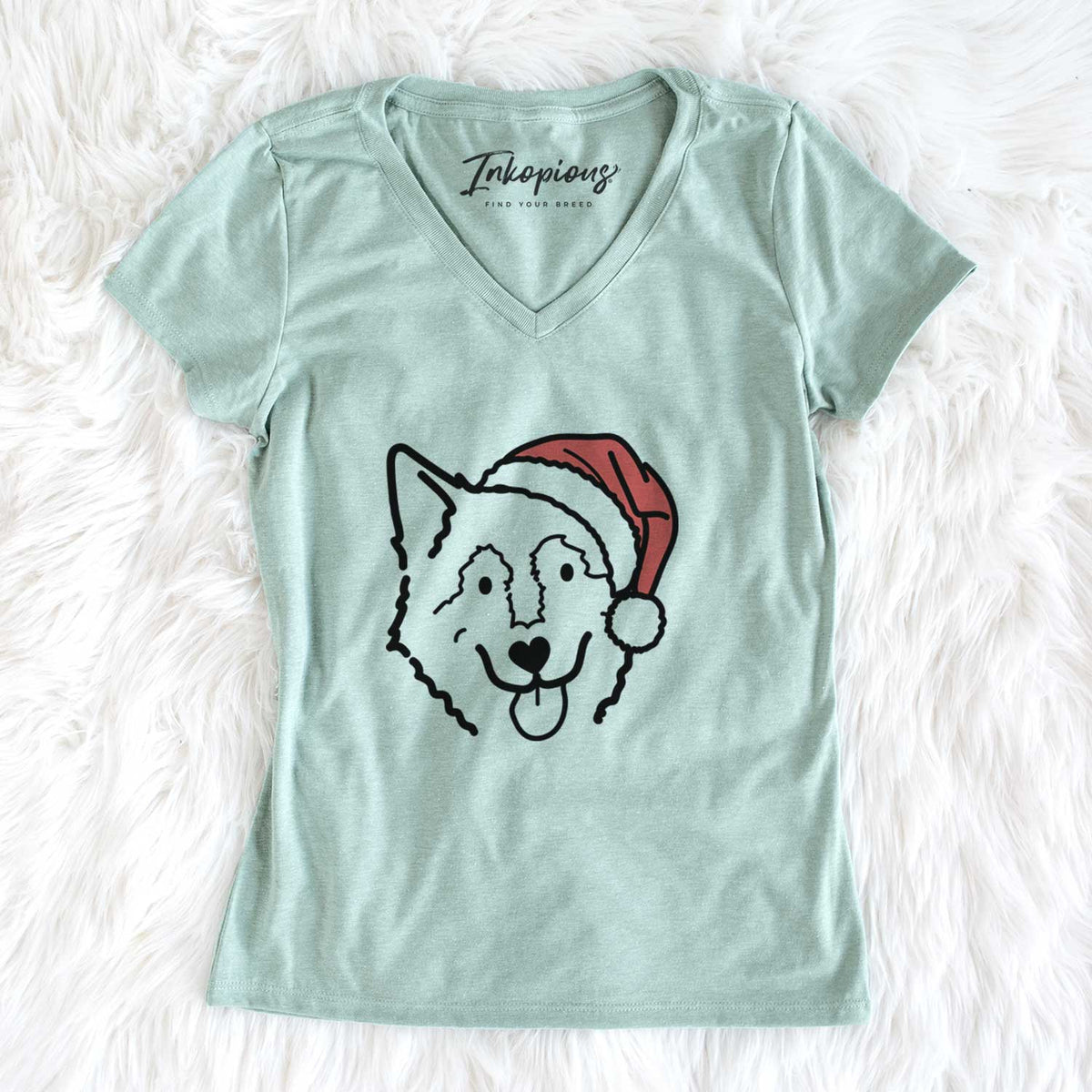 Jolly Alaskan Malamute - Max - Women&#39;s V-neck Shirt