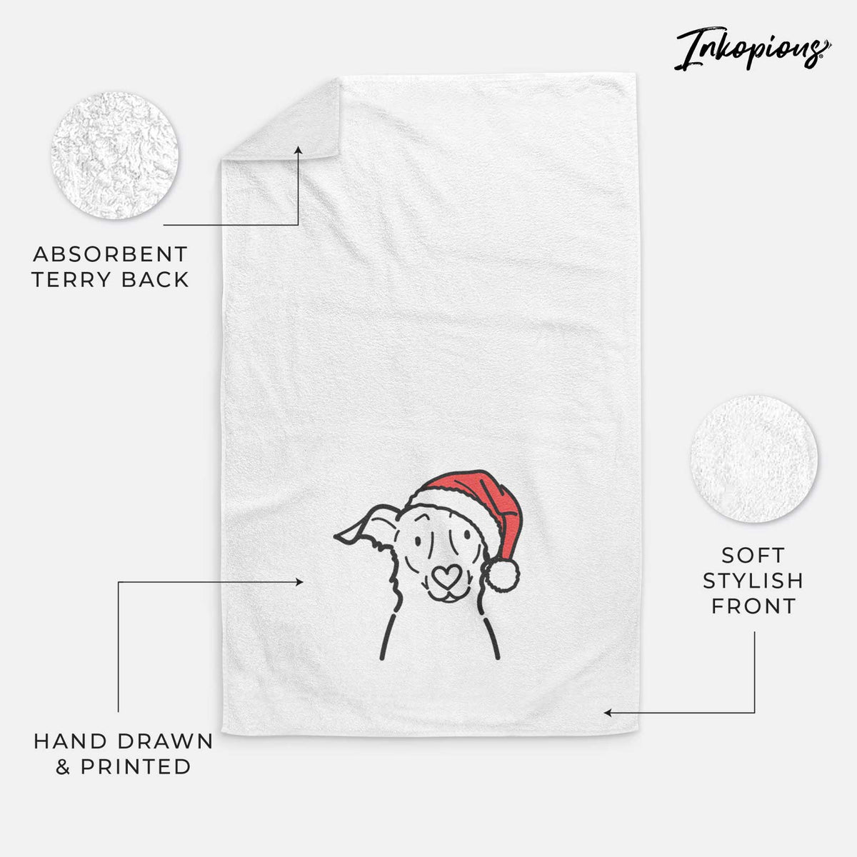 Jolly Border Collie Mix - Millie - Decorative Hand Towel