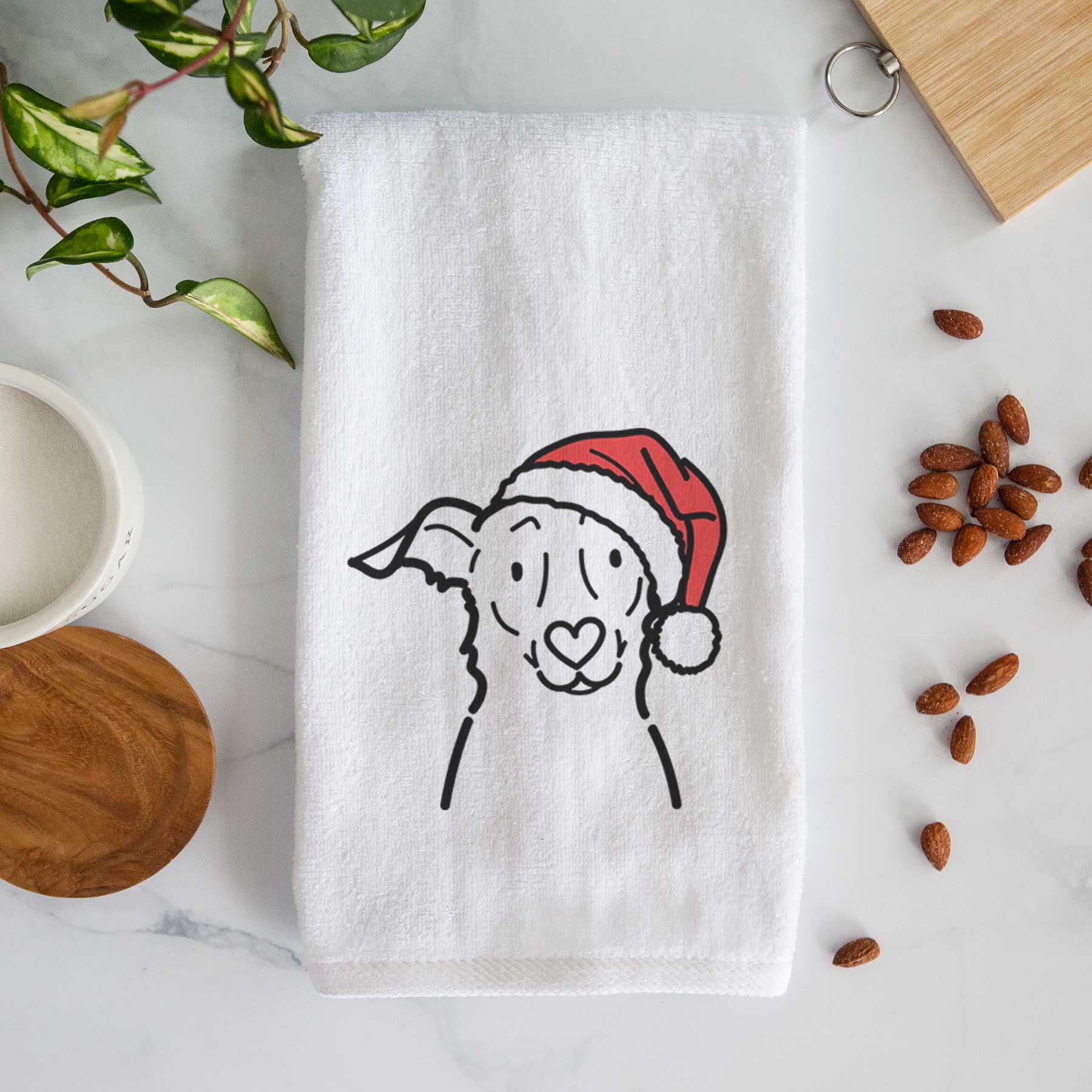 Jolly Border Collie Mix - Millie - Decorative Hand Towel