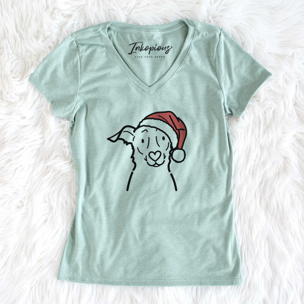 Jolly Border Collie Mix - Millie - Women&#39;s V-neck Shirt