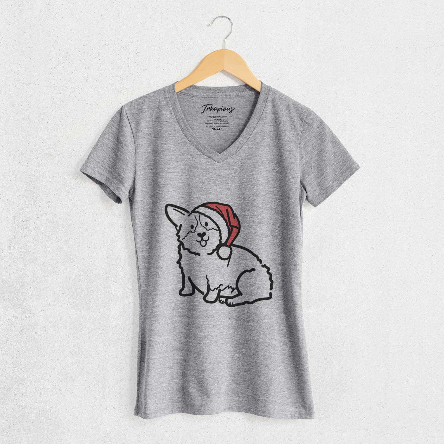 Jolly Pembroke Welsh Corgi - Millie - Women's V-neck Shirt