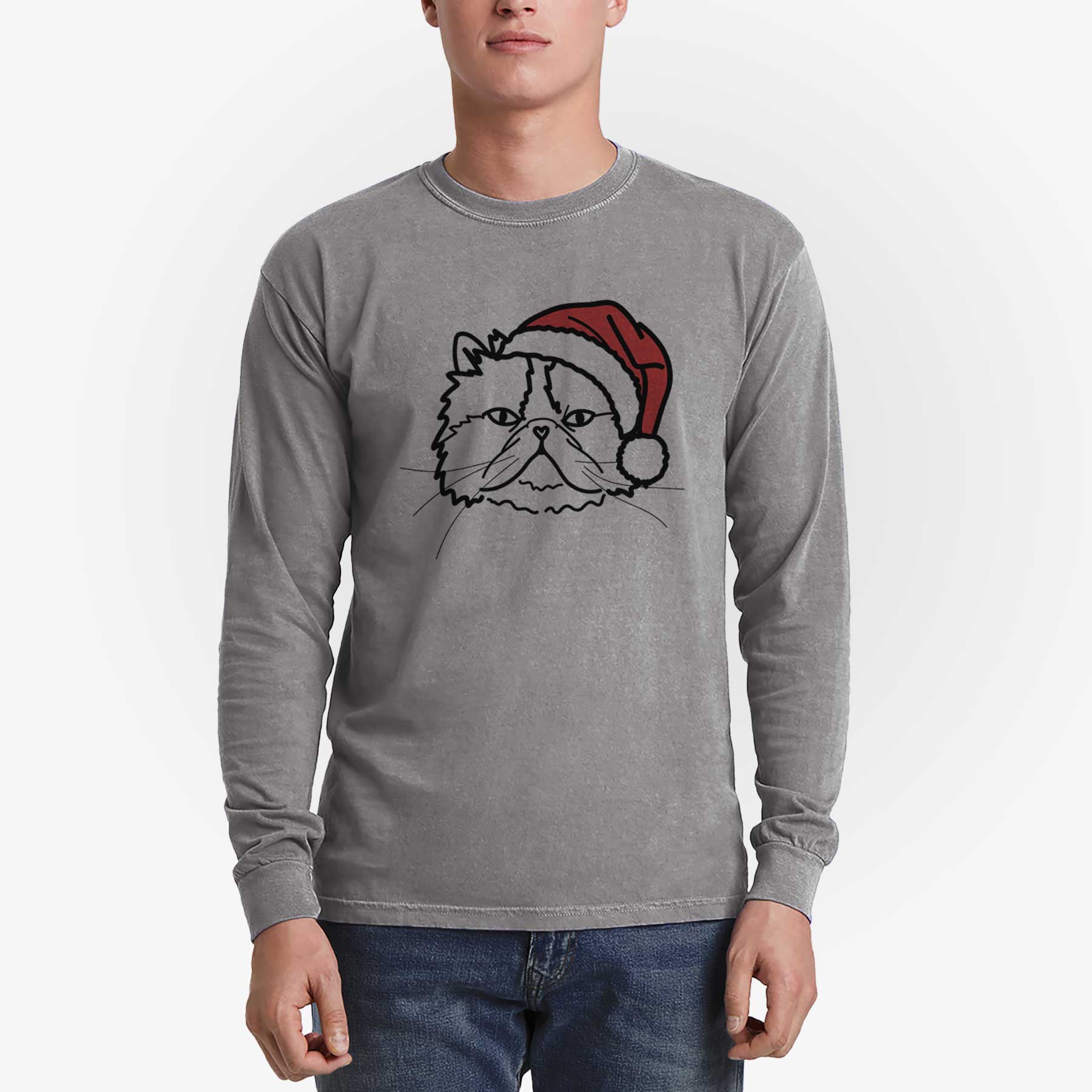 Jolly Persian Cat - Mila - Heavyweight 100% Cotton Long Sleeve