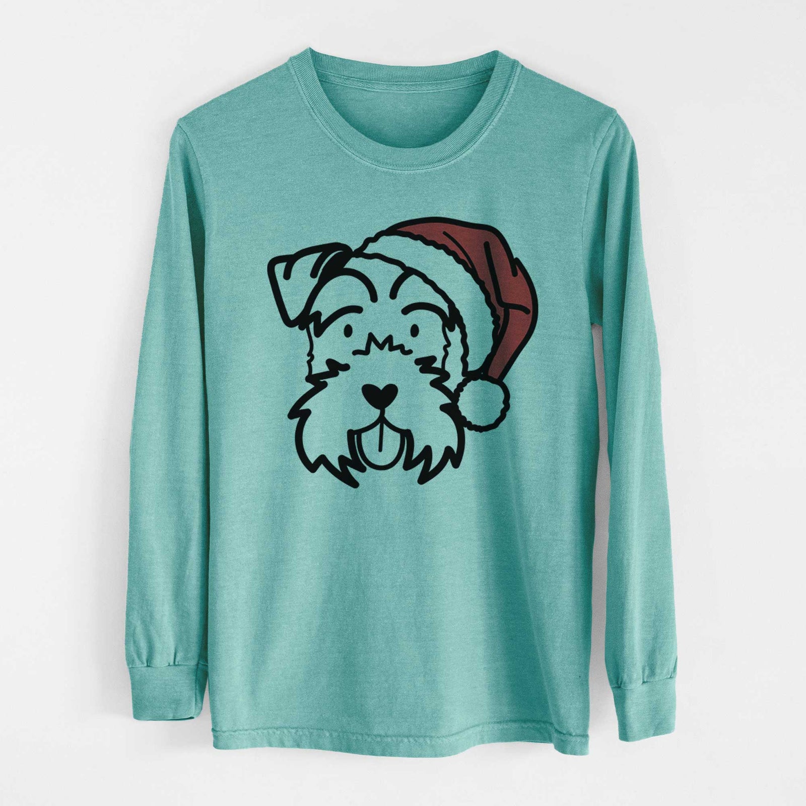 Jolly Miniature Schnauzer - Heavyweight 100% Cotton Long Sleeve