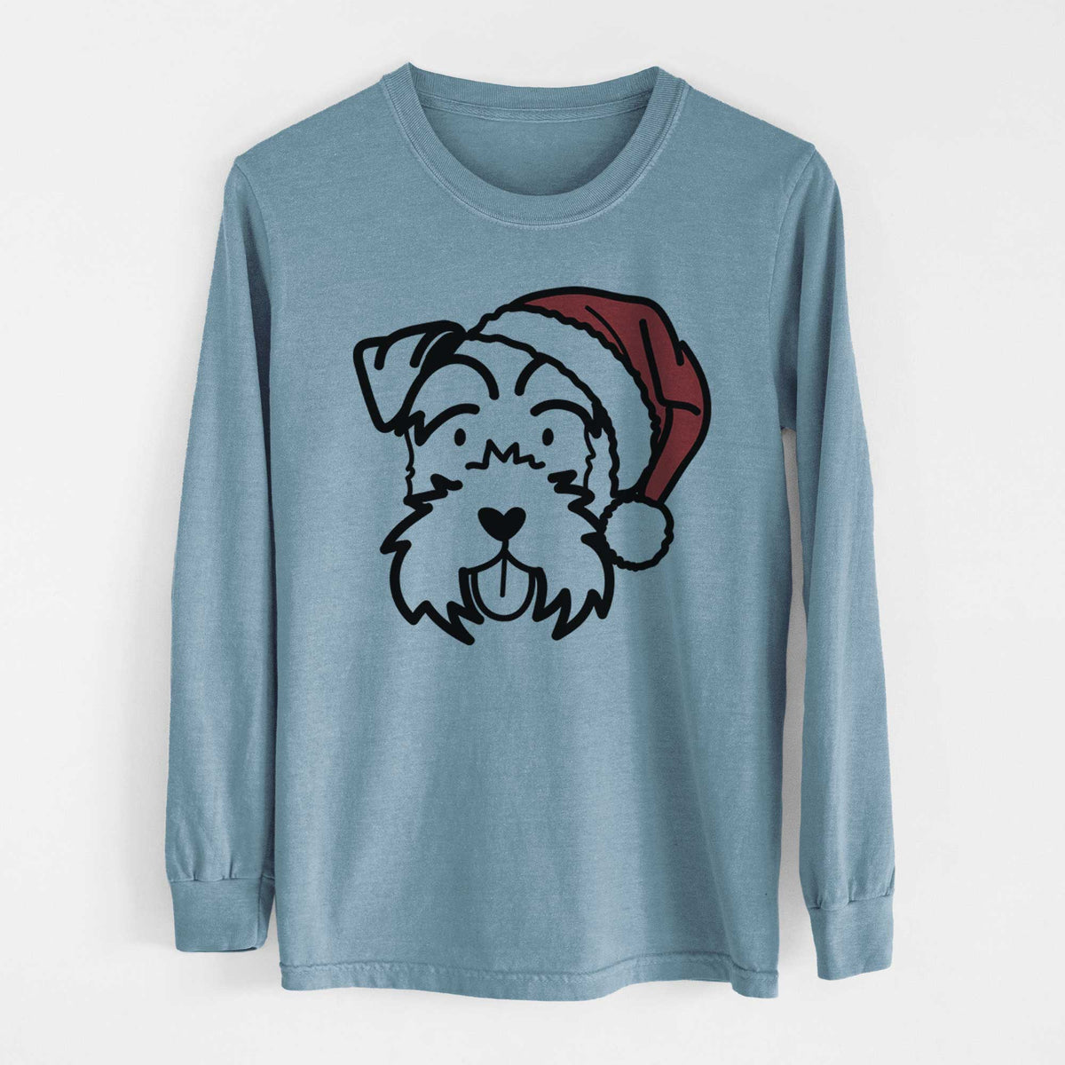 Jolly Miniature Schnauzer - Heavyweight 100% Cotton Long Sleeve