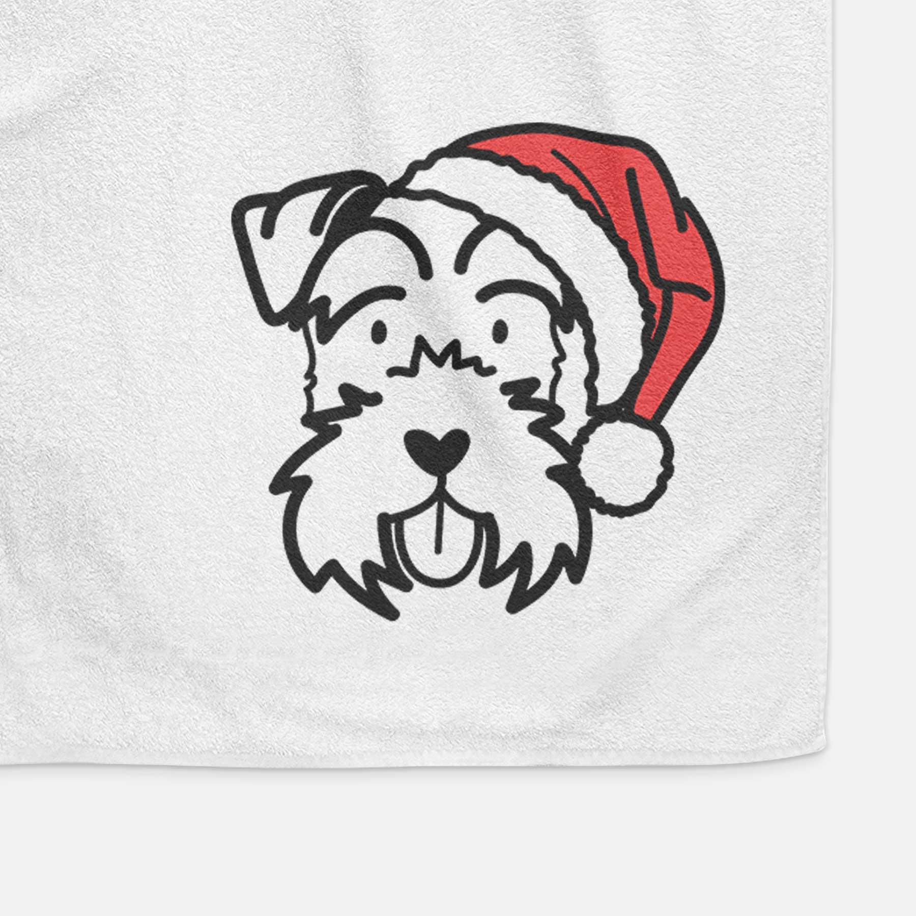 Jolly Miniature Schnauzer - Decorative Hand Towel