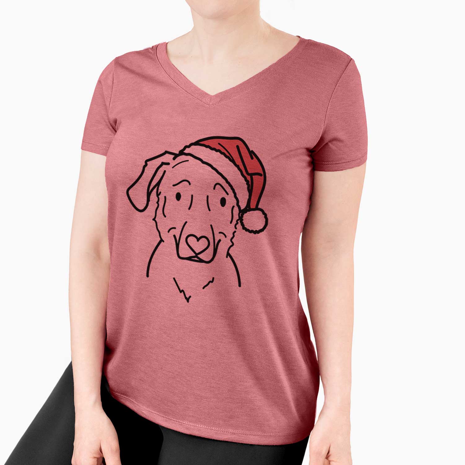 Jolly Golden Retriever Mix - Mitzi - Women's V-neck Shirt