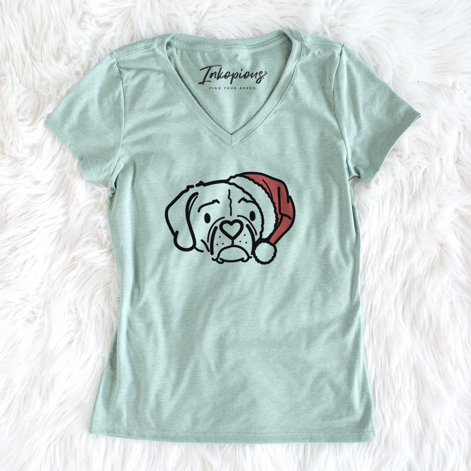 Jolly Puggle - Mitzi - Women's V-neck Shirt