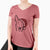 Jolly Carolina Dog - Mochi - Women's V-neck Shirt