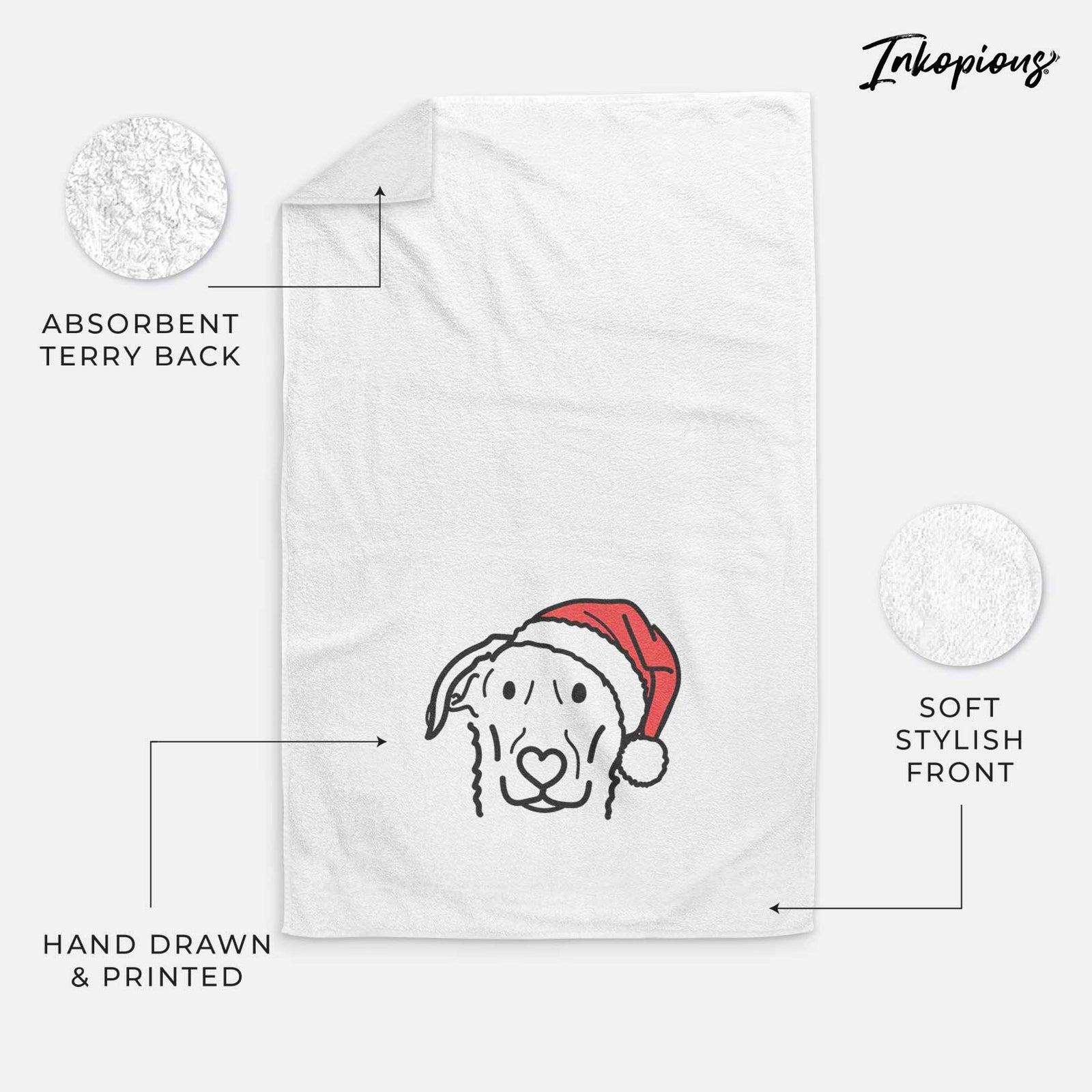 Jolly German Shepherd Mix - Morrison - Decorative Hand Towel