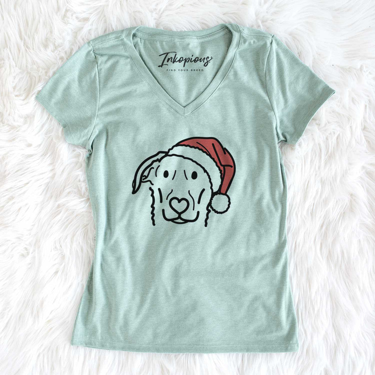 Jolly German Shepherd Mix - Morrison - Women&#39;s V-neck Shirt