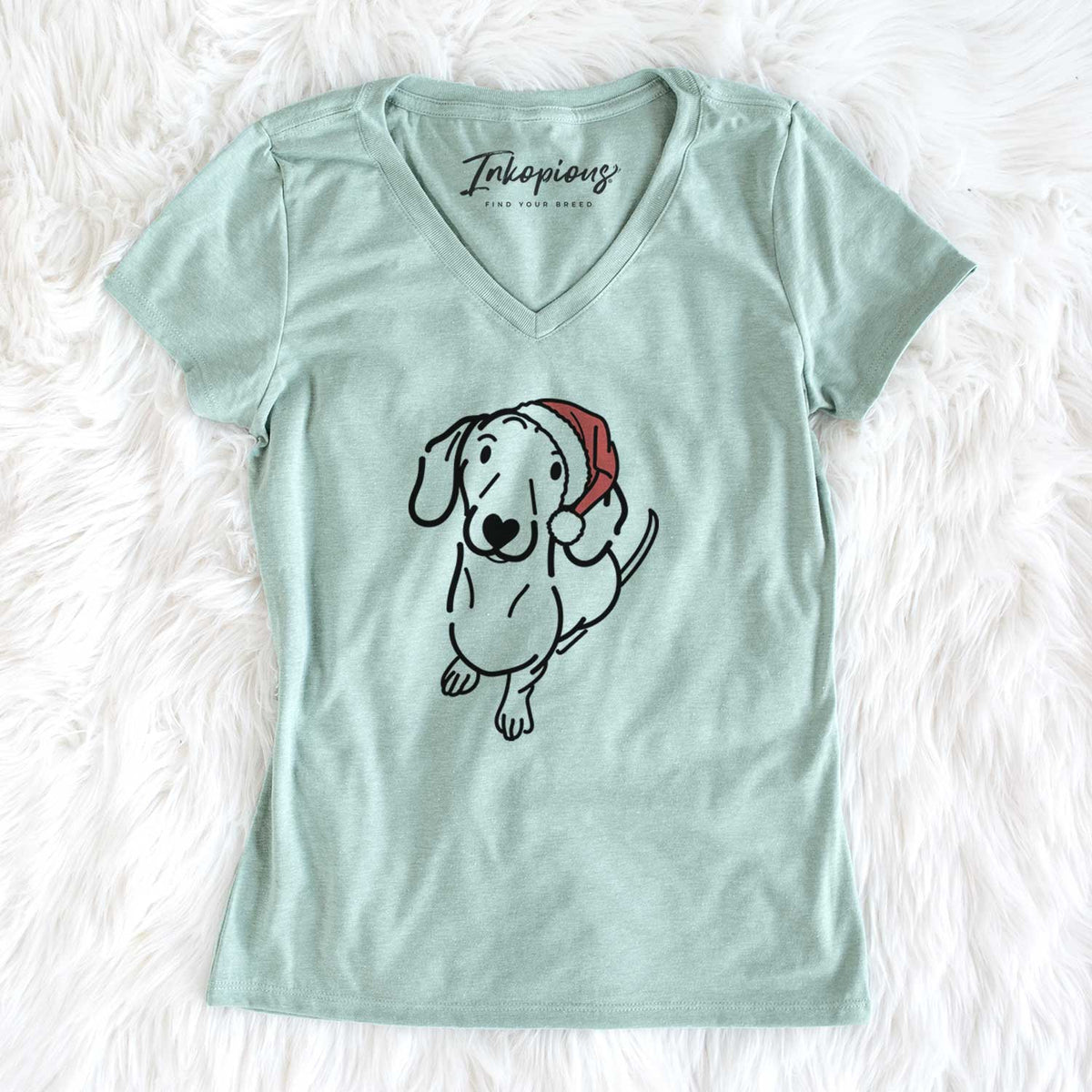 Jolly Dachshund - Moxie - Women&#39;s V-neck Shirt