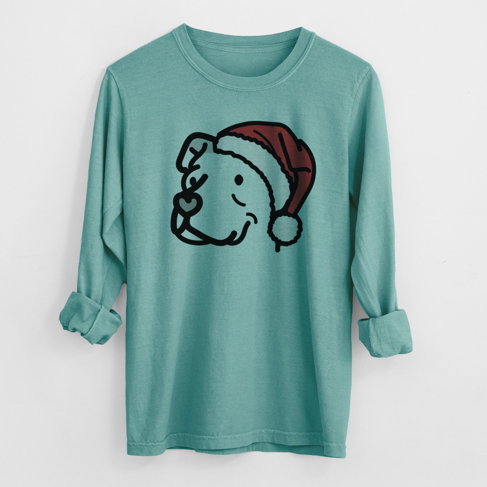 Jolly Pitbull Mix - Mr. Sir - Heavyweight 100% Cotton Long Sleeve