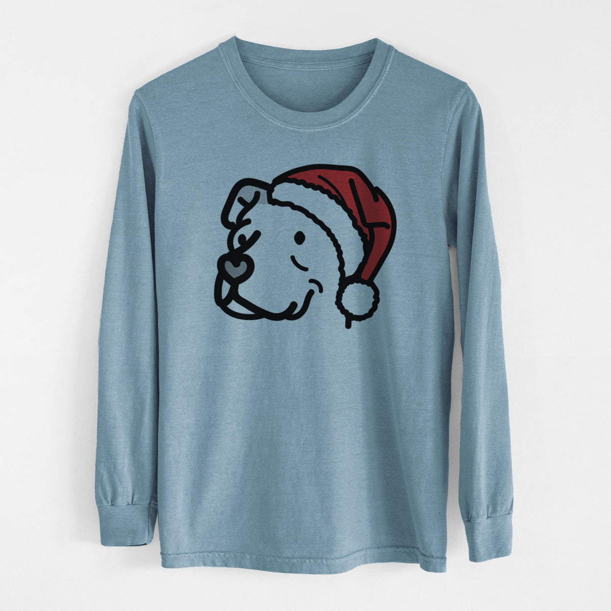 Jolly Pitbull Mix - Mr. Sir - Heavyweight 100% Cotton Long Sleeve