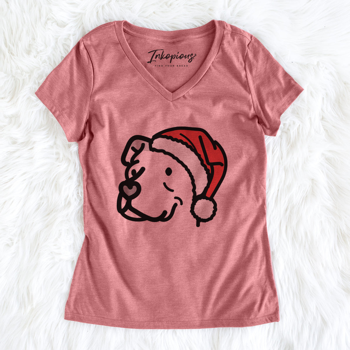 Jolly Pitbull Mix - Mr. Sir - Women's V-neck Shirt