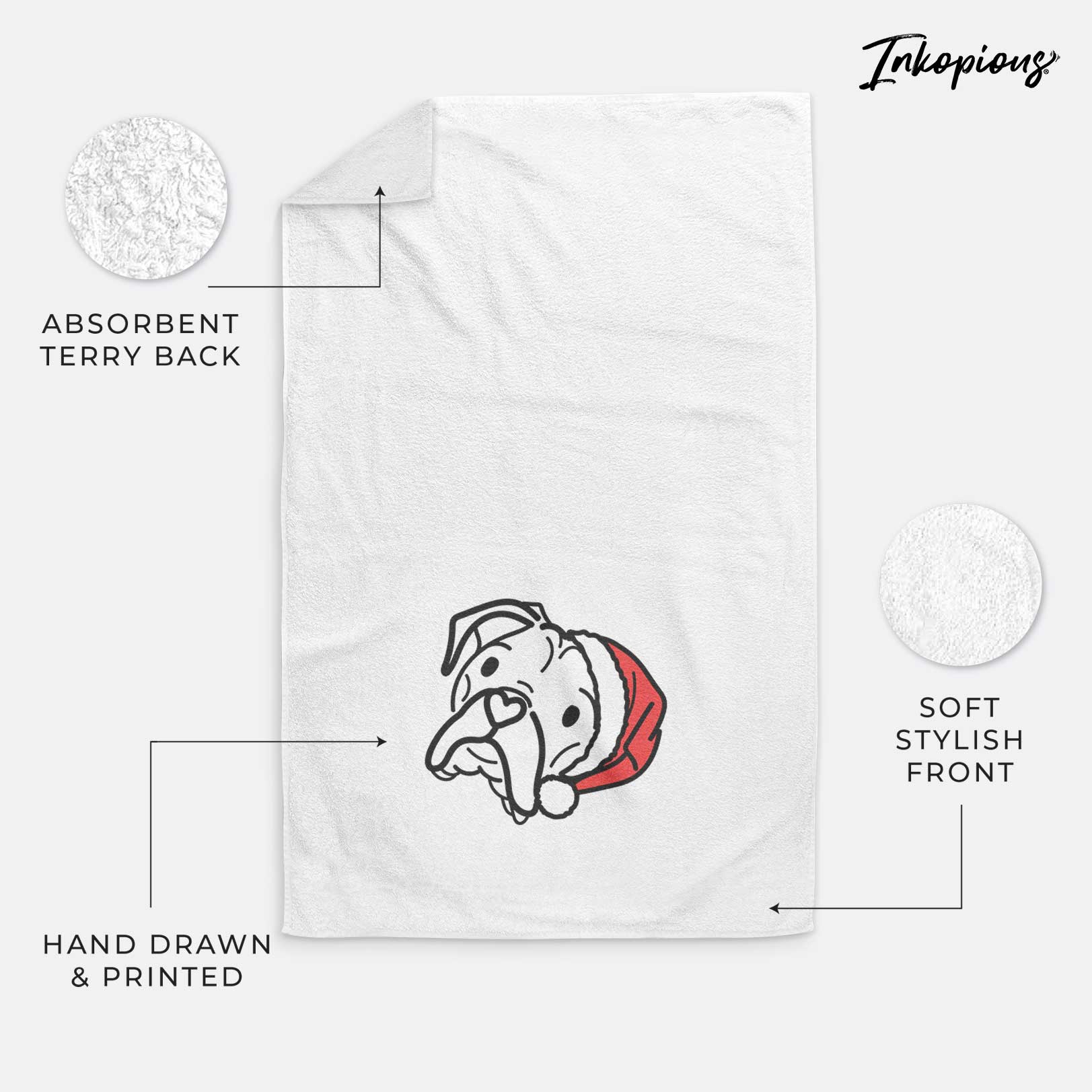 Jolly Boxer - Noodle - Decorative Hand Towel