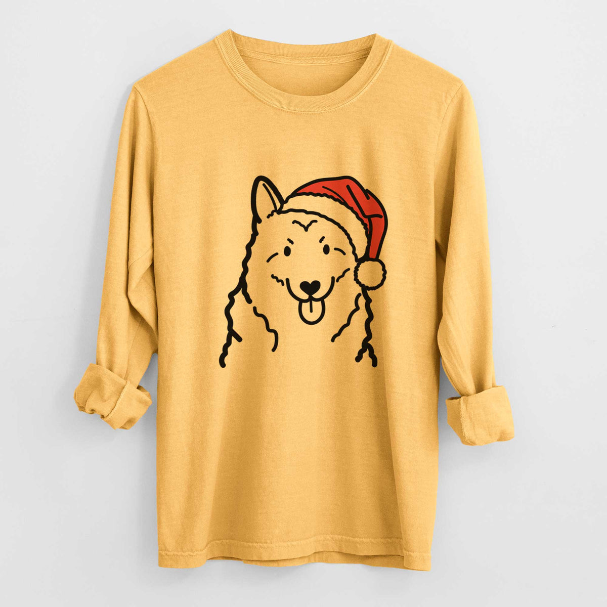 Jolly Norwegian Elkhound - Heavyweight 100% Cotton Long Sleeve
