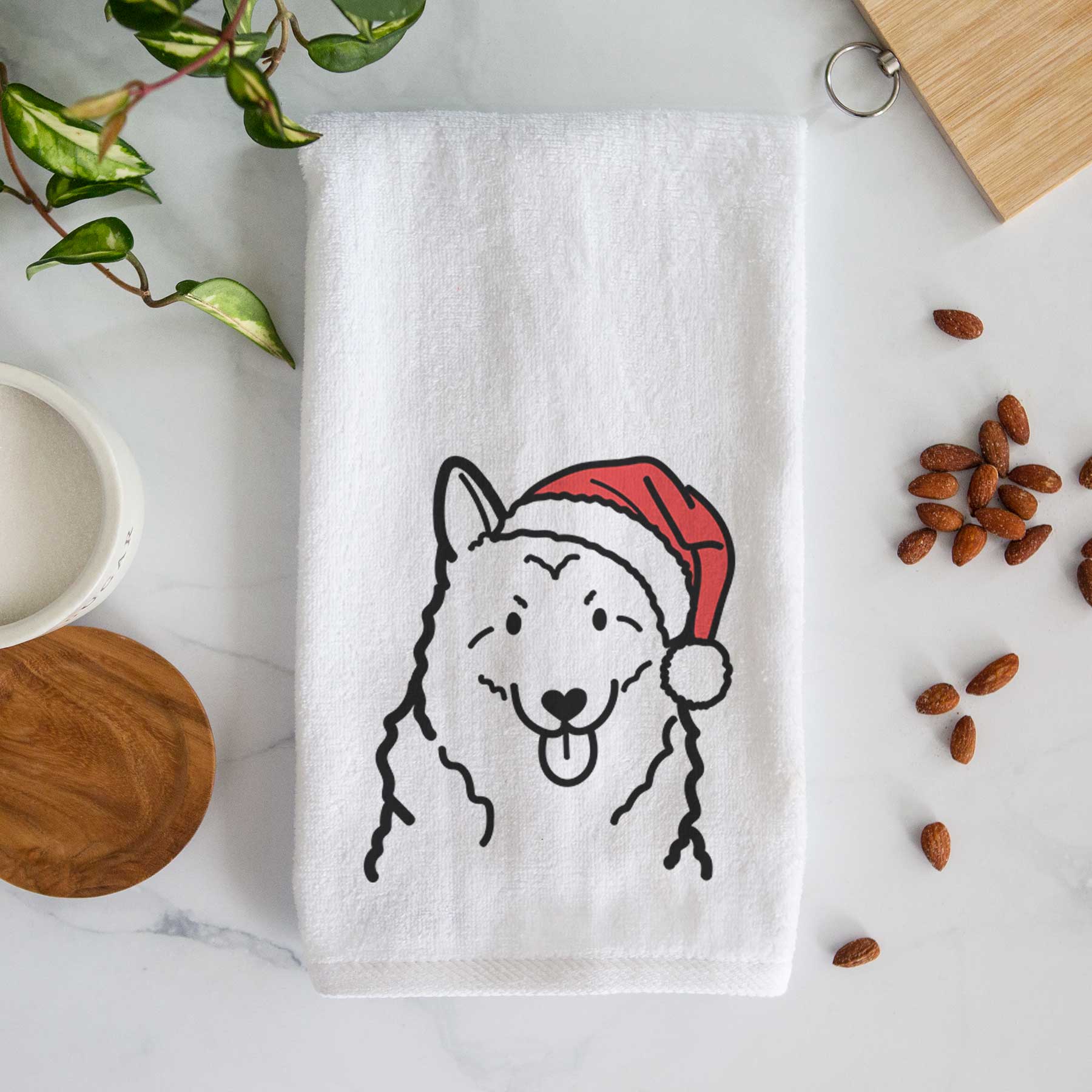 Jolly Norwegian Elkhound - Decorative Hand Towel