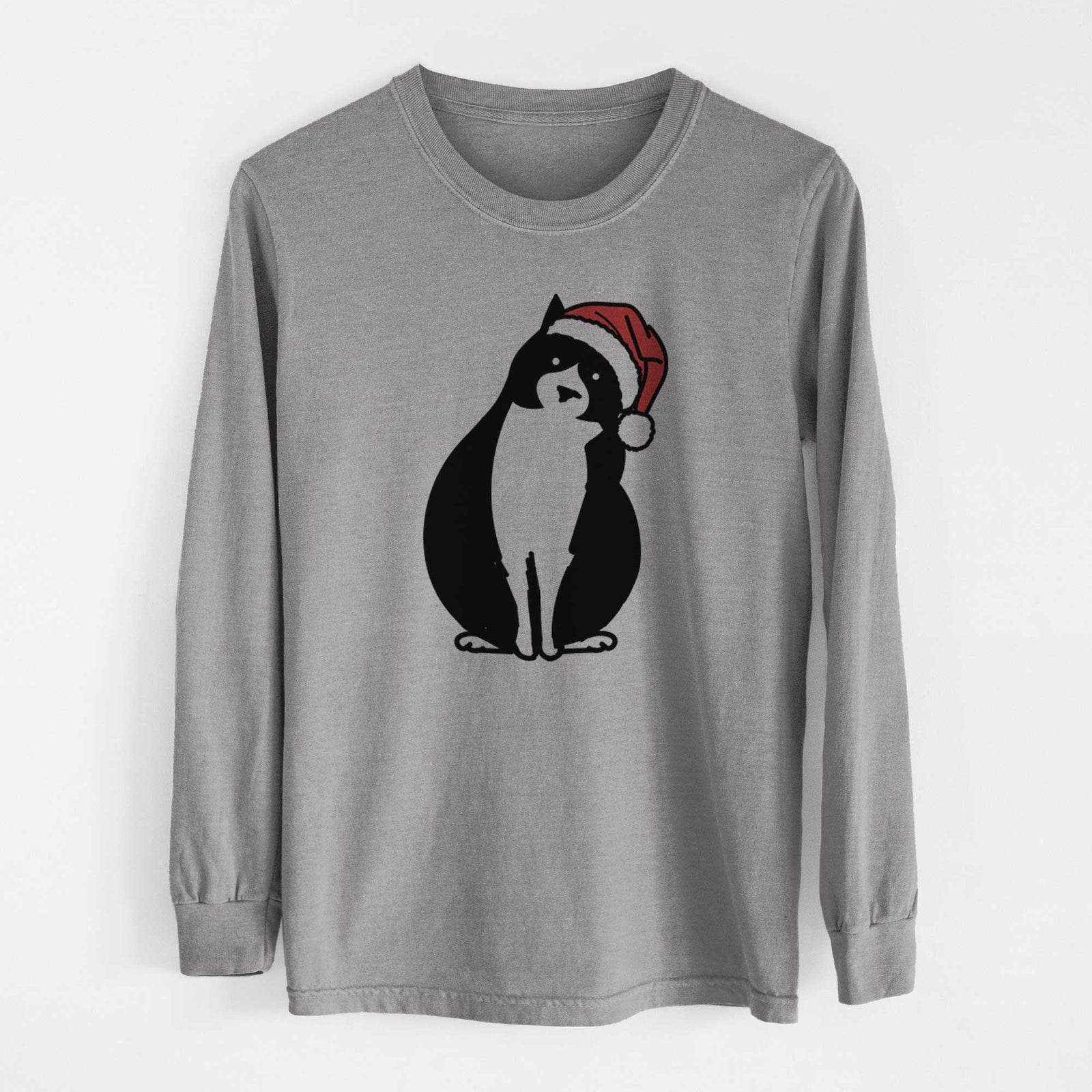Jolly Tuxedo Cat - Oliver - Heavyweight 100% Cotton Long Sleeve