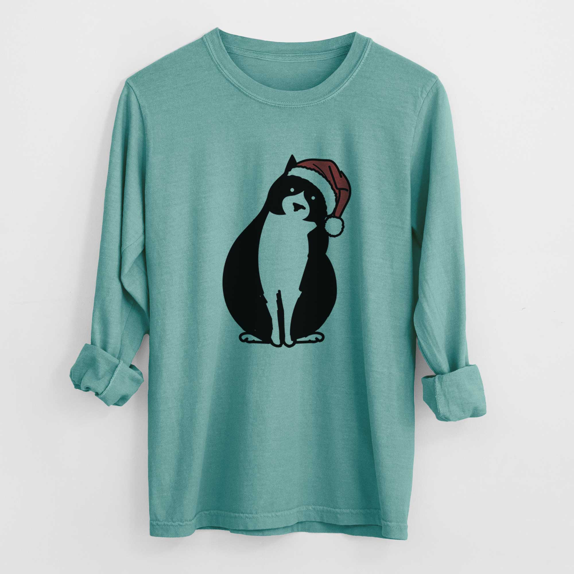 Jolly Tuxedo Cat - Oliver - Heavyweight 100% Cotton Long Sleeve