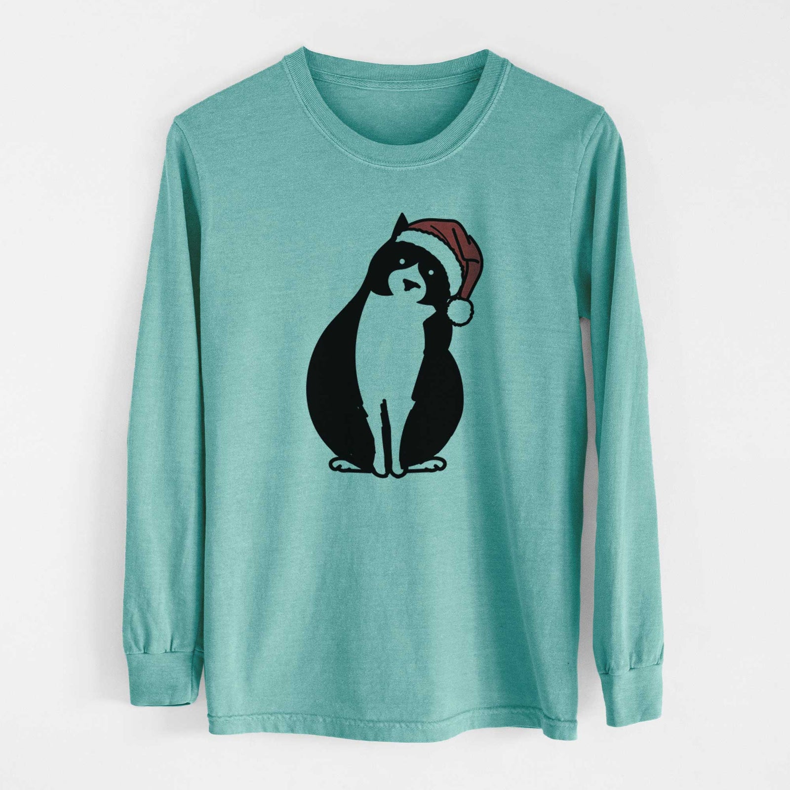 Jolly Tuxedo Cat - Oliver - Heavyweight 100% Cotton Long Sleeve