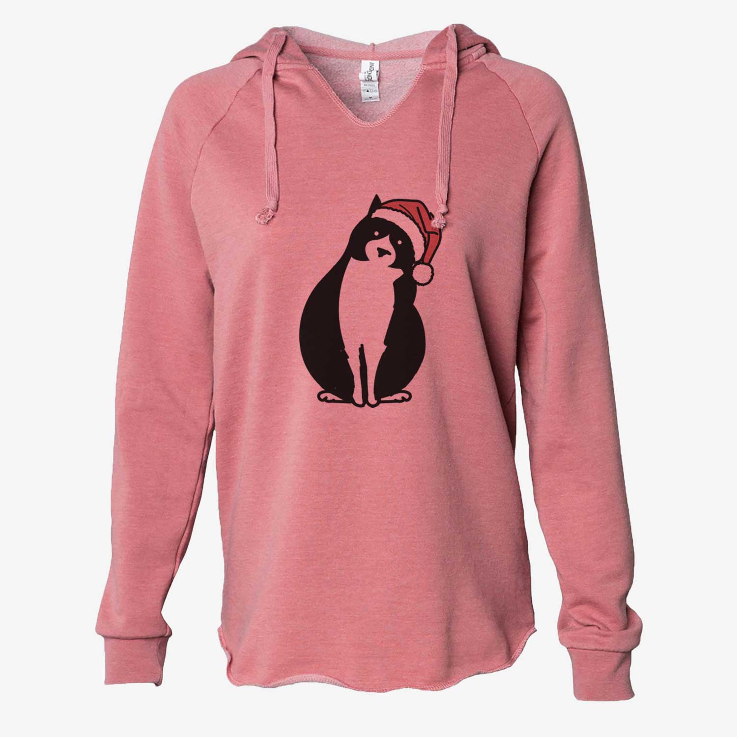 Jolly Tuxedo Cat - Oliver - Cali Wave Hooded Sweatshirt