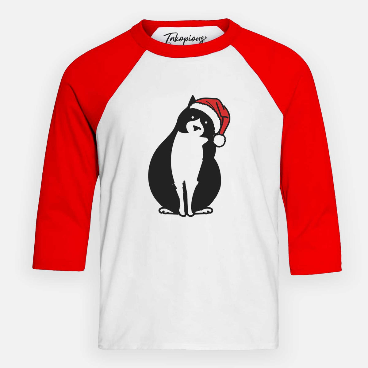 Jolly Tuxedo Cat - Oliver - Youth 3/4 Long Sleeve