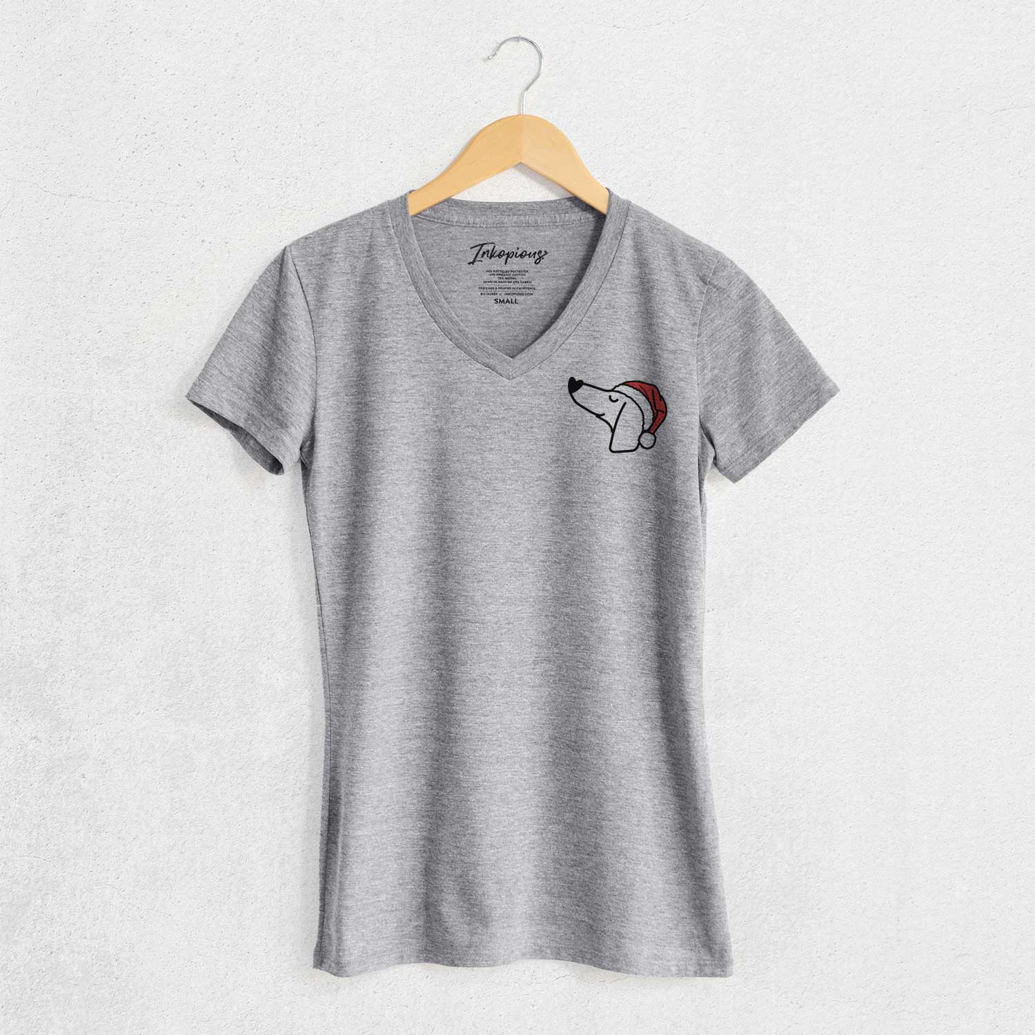 Jolly Dachshund - Women's V-neck Shirt