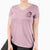 Jolly Bernedoodle - Ruby - Women's V-neck Shirt